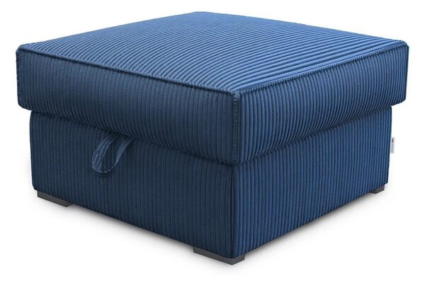 Temno moder taburet SMART COSARO z odlagalnim prostorom 65x65 cm