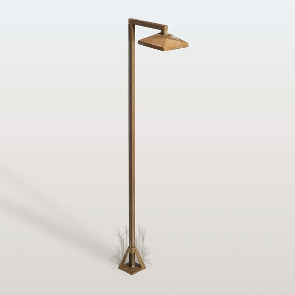 Moretti Luce LED-svetilka za pot Aura Edge, 100 x 19,5 cm, starinsko medenina, Bronasta / starinska medenina, Medenina, Podeželska hiša / Rustikalna