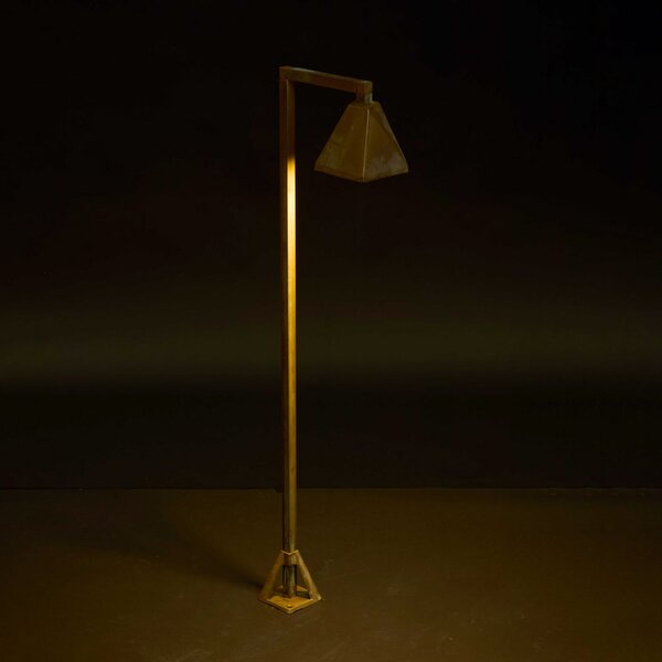 Moretti Luce LED-potna svetilka Silva Edge, 80 x 19 cm, starinsko medenina, Bronasta / starinska medenina, Medenina, Podeželska hiša / Rustikalna