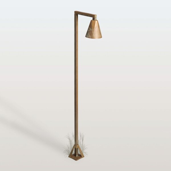 Moretti Luce LED-potna svetilka Silva Disk, 100 x 19 cm, starinsko medenina, Bronasta / starinska medenina, Medenina, Podeželska hiša / Rustikalna