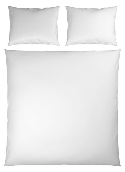 POSTELJNINA TANJA 200/200 cm saten bela
