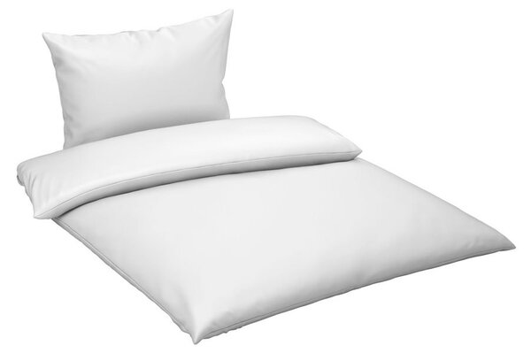 POSTELJNINA TANJA 200/200 cm saten bela