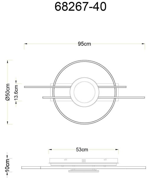 STROPNA LED-SVETILKA Donte 3000 K 230 V