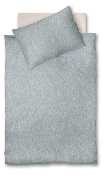 POSTELJNINA 140/200 cm flanela pastelno modra