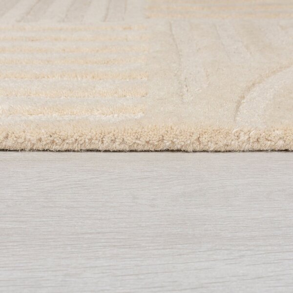 Bež volnena preproga Flair Rugs Zen Garden, 160 x 230 cm