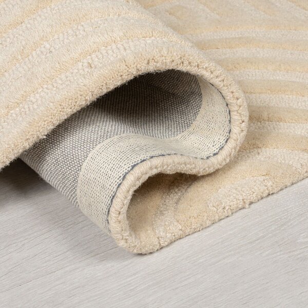 Bež volnena preproga Flair Rugs Zen Garden, 160 x 230 cm