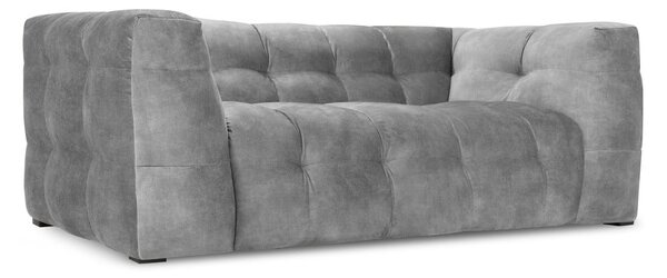 Siva žametna zofa Windsor & Co Sofas Vesta, 208 cm