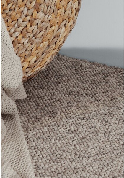 Siv/kremno bel pralen tekač 80x240 cm Rocco Dark Cream – Elle Decoration