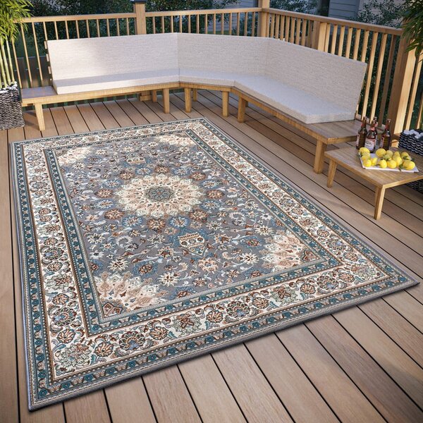 Siva zunanja preproga 80x165 cm Kadi - Hanse Home