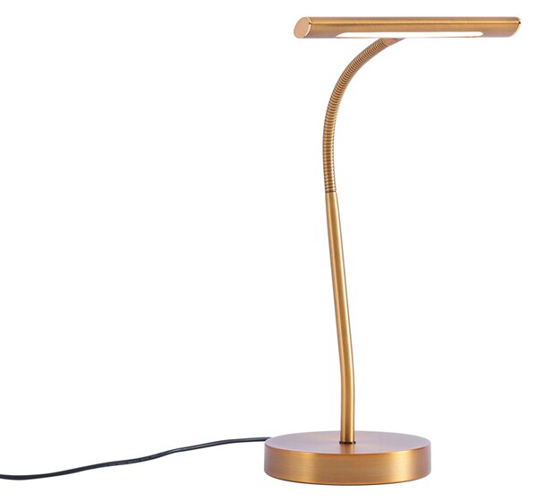 Art Deco namizna svetilka bronasta, vključno z LED - Tableau