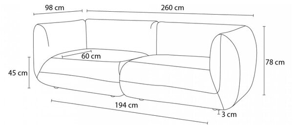 Bordo rdeč žametni kavč 260 cm Lecomte - Bobochic Paris