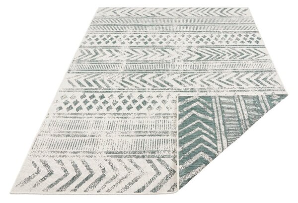 Zeleno-krem zunanja preproga NORTHRUGS Biri, 80 x 150 cm