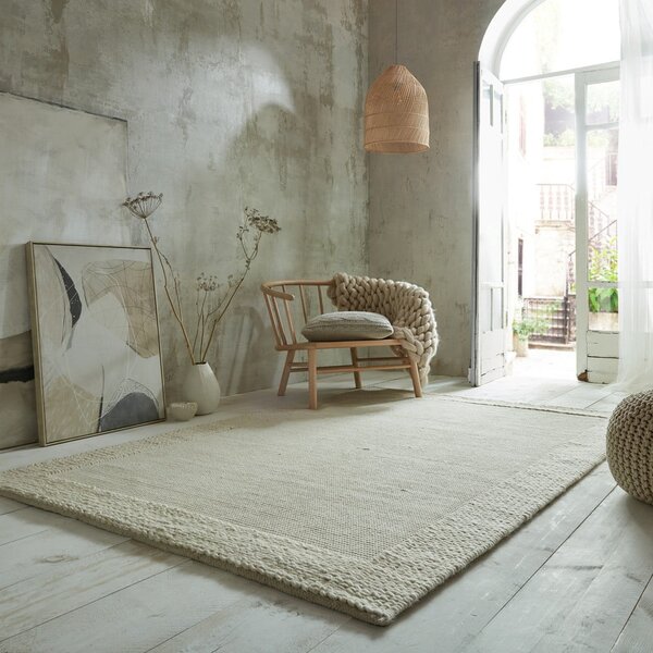 Bež volnena preproga 170x120 cm Rue - Flair Rugs