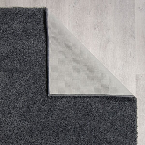 Temno siva pralna preproga iz recikliranih vlaken 120x170 cm Fluffy – Flair Rugs