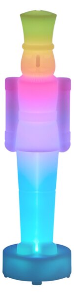 Božična namizna svetilka bela z LED zatemnitvijo in polnilno RGBW-IC - Nutcracker