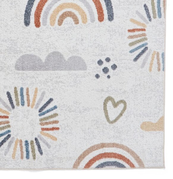 Kremno bela otroška preproga 80x150 cm Vida Kids Rainbow – Think Rugs