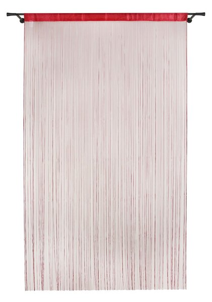 Rdeča zavesa za vrata 100x200 cm String – Mendola Fabrics