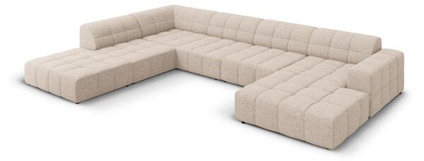 Bež kotna sedežna garnitura (levi kot/v obliki črke "U") Chicago – Cosmopolitan Design