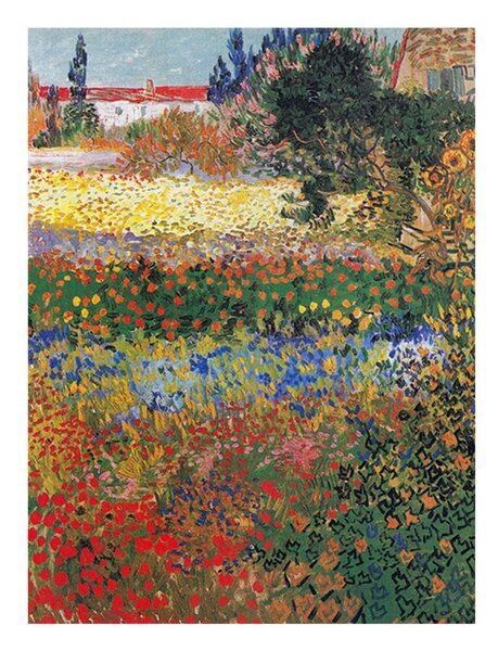 Reprodukcija slike Vincent van Gogh - Flower garden, 40 x 30 cm