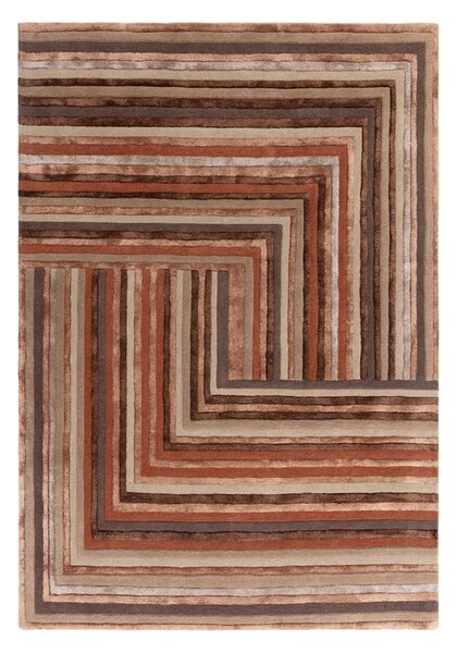 Opečnata volnena preproga 160x230 cm Network Terracotta – Asiatic Carpets