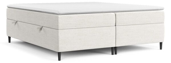 Kremno bela boxspring postelja s prostorom za shranjevanje 160x200 cm Araya – Maison de Rêve