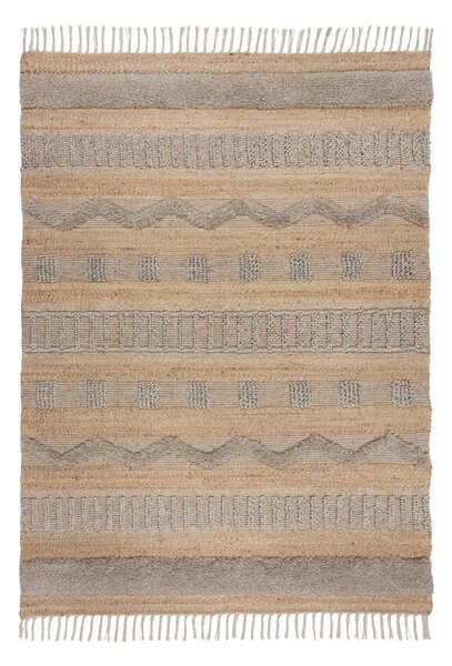 Svetlo siva/naravna preproga 160x230 cm Medina – Flair Rugs