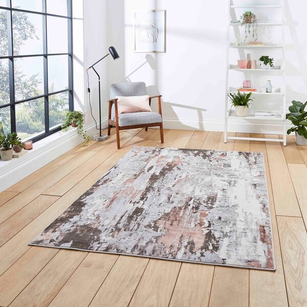 Sivo-roza preproga Think Rugs Apollo, 120 x 170 cm