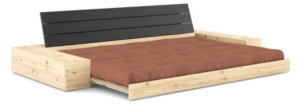 Opečnato oranžna raztegljiva sedežna garnitura 244 cm Base – Karup Design