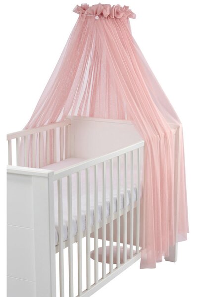 BALDAHIN Pink Baldachin 160/600 cm obarvano starinsko roza