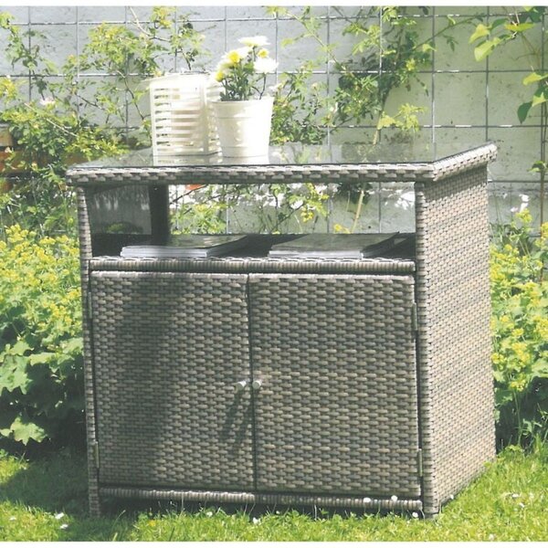 Vrtna mizica iz umetnega ratana 90x50 cm Padua – Garden Pleasure