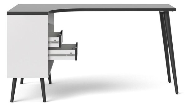 Delovna miza s črnim zgornjim delom 145x81 cm Oslo - Tvilum