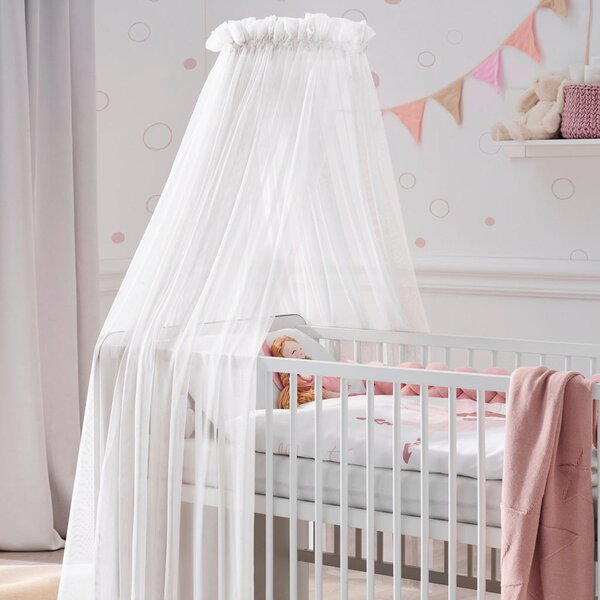 BALDAHIN Offwhite Baldachin 160/600 cm obarvano bela