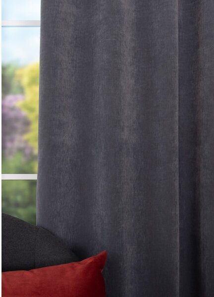 Antracitno siva zavesa 140x260 cm Ponte – Mendola Fabrics