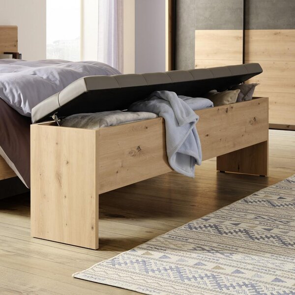 Modern Living Klop Za Pred Posteljo Chanton, Siva, Barva Hrasta
