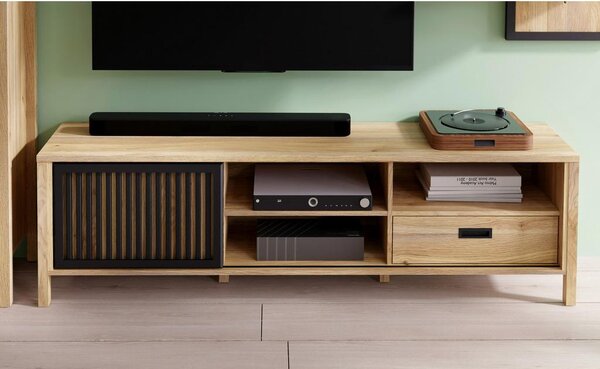 Premium Living Tv-element Jytana, Barva Hrasta, Črna