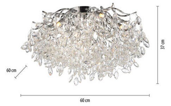 STROPNA SVETILKA Ricicle 60/60/37 cm