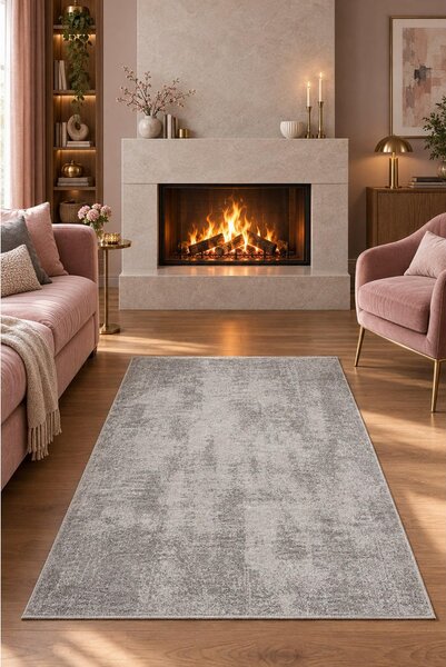 TKANA PREPROGA ISABELLE FABIA 80/150 cm tkano srebrne barve