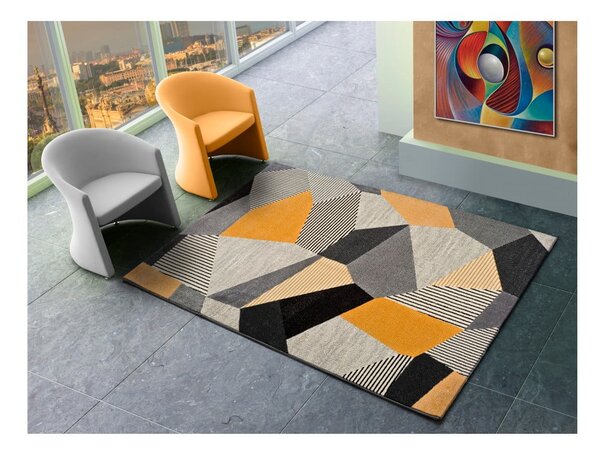 Oranžno-siva preproga Universal Gladys Sarro, 160 x 230 cm