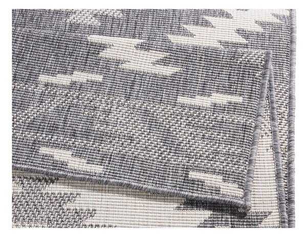 Sivo-krem zunanja preproga NORTHRUGS Malibu, 170 x 120 cm