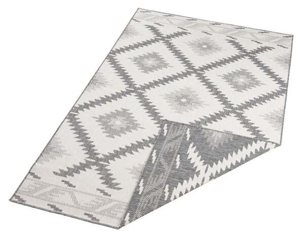 Sivo-krem zunanja preproga NORTHRUGS Malibu, 170 x 120 cm