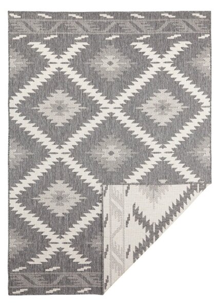 Sivo-krem zunanja preproga NORTHRUGS Malibu, 170 x 120 cm