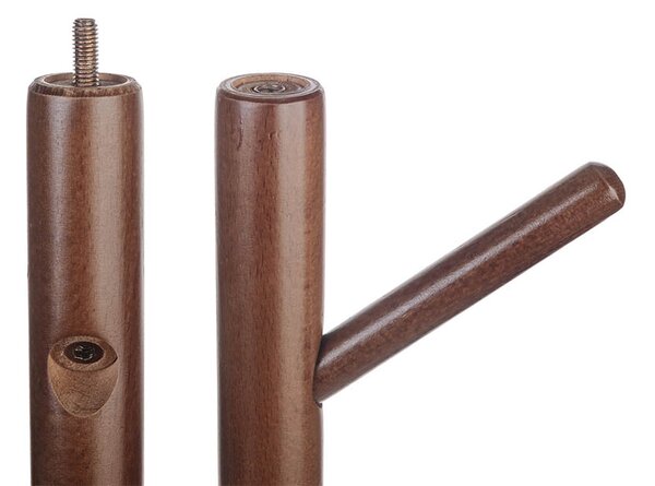 ATMOWOOD Leseni stoječi obešalnik 175 cm - rjav