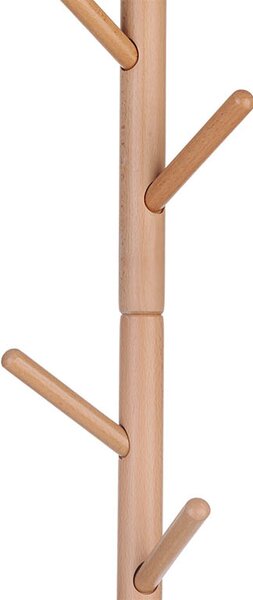 ATMOWOOD Leseni stoječi obešalnik 175 cm - naraven