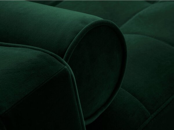 Zelena žametna raztegljiva zofa Milo Casa Santo