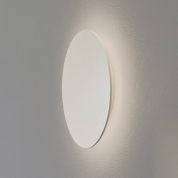 Argon LED stenska svetilka Orios Plus, peščena, kovina, Ø 30 cm, Bež, Dnevna soba / jedilnica, Kovina, Sodobni