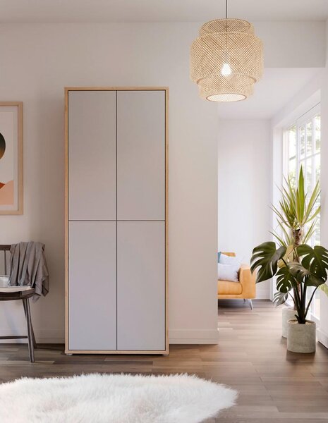 Modern Living Omara Za Čevlje Alice, Svetlo Siva, Barva Hrasta