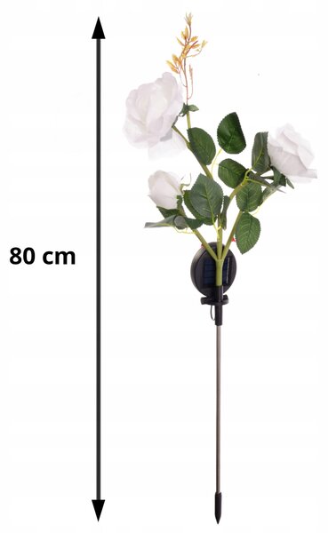 Solarna dekorativna LED RGB vrtna svetilka vrtnica 80cm