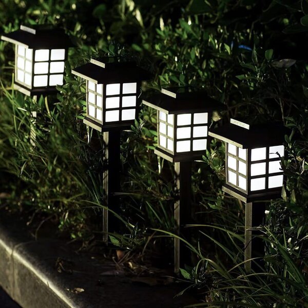 6x solarna talna LED hladno bela vrtna svetilka 37cm