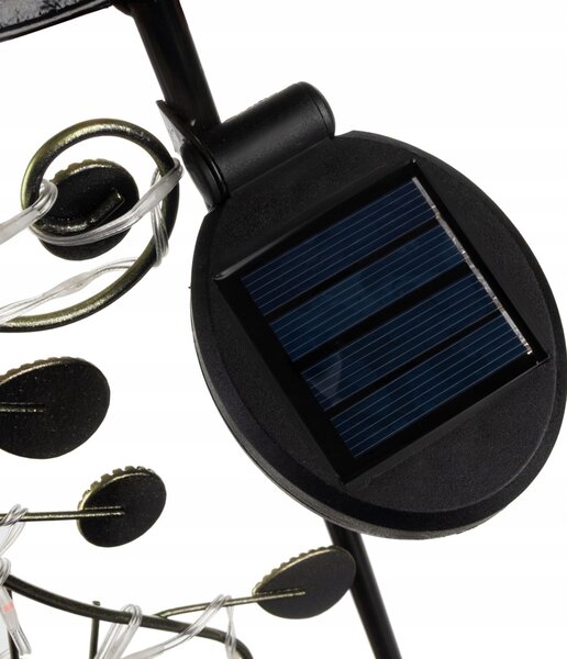 Solarna dekorativna 40 LED RGB vrtna svetilka pav