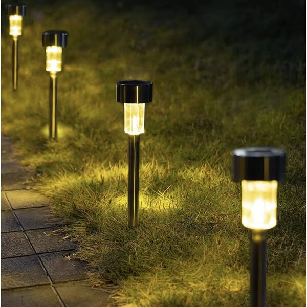 10x solarna talna LED toplo bela vrtna svetilka 37cm